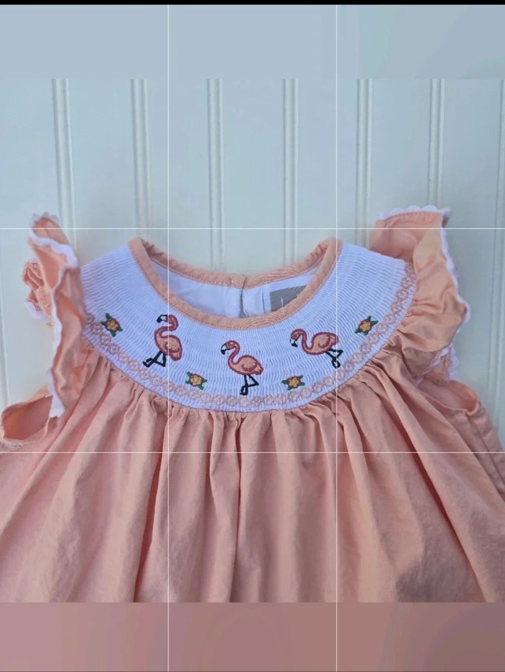 Lil Cactus Peach & White Girls Top